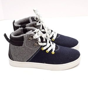 Cat /& Jack Toddler Boys High Top Blue Sneakers Size 6,7,8,9,10,11,12